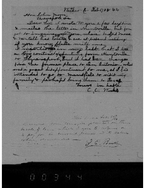 CC Weeks to John C Moore, February 17, 1864, Weeks Family Papers, Reel 18, Frames 344.pdf
