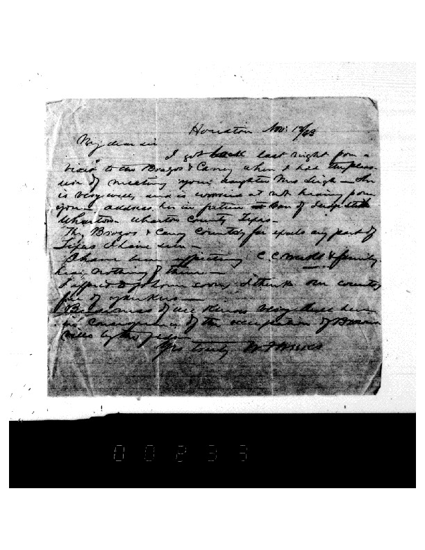 William F. Weeks to John C. Moore, November 18, 1863, Weeks Family Papers, Reel 18, Frame 233.pdf
