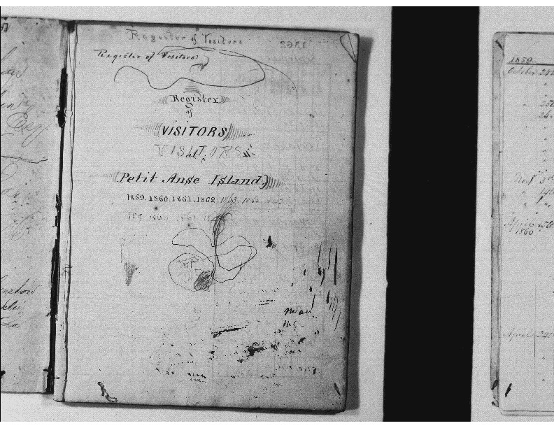 Register of Visitors at Petit Anse Island from 1859 to 1866, Avery Family Papers, Records of the Antebellum Southern Plantations, Series J, Part 5, Reel 11, Frame 874 to 885.pdf