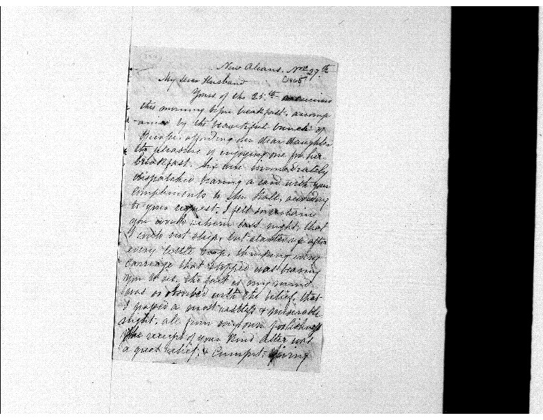 Sarah Avery to DD Avery, November 27, 1865, Avery Family Papers, Records of the Antebellum Southern Plantations, Series J, Part 5, Reel 11, Frames 725-727.pdf