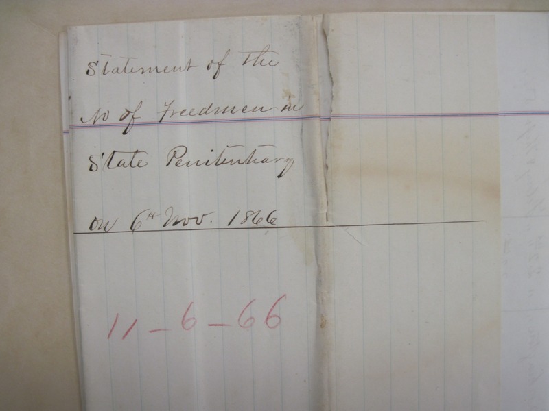 Survey of Freedmen in Penitentiary, November 1866, TSLAC, Box 022-181.pdf