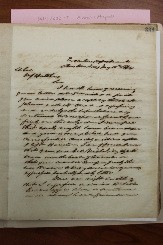 Pendleton Murrah to W. J. Hutchins, May 10, 1864, TSLAC.pdf