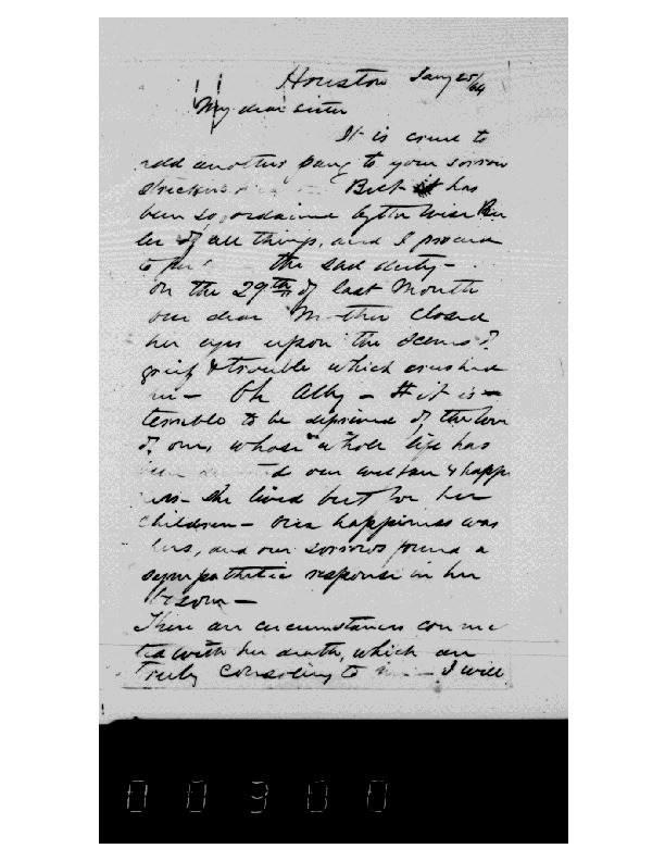 WF Weeks to Harriet Weeks, January 25, 1864, Weeks Family Papers, Reel 18, Frames 300-302.pdf