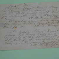 Letter to A. H. Abney Requesting Salt for War Widows and Soldiers&#039; Families in Kaufman County